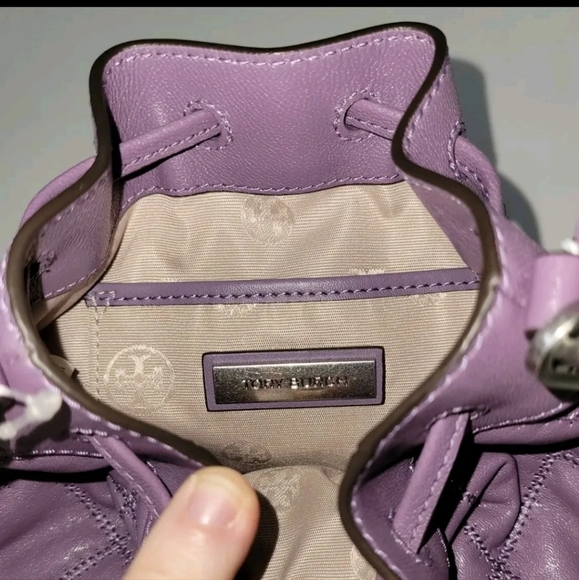 NWT Tory Burch Willa Mini Bucket Allium Quilted Handbag Purse - Picture 10 of 17